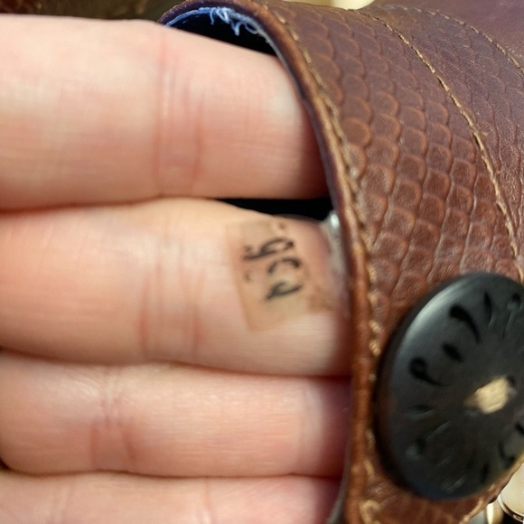 🌟 Sale Sanita Red Leather Clogs Shoes Size 39 - Picture 10 of 14